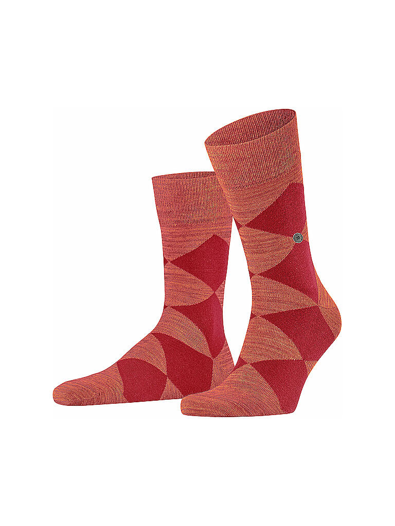 BURLINGTON | Herren Socken Multicolour Clyde 40-46 Apricottan | rot