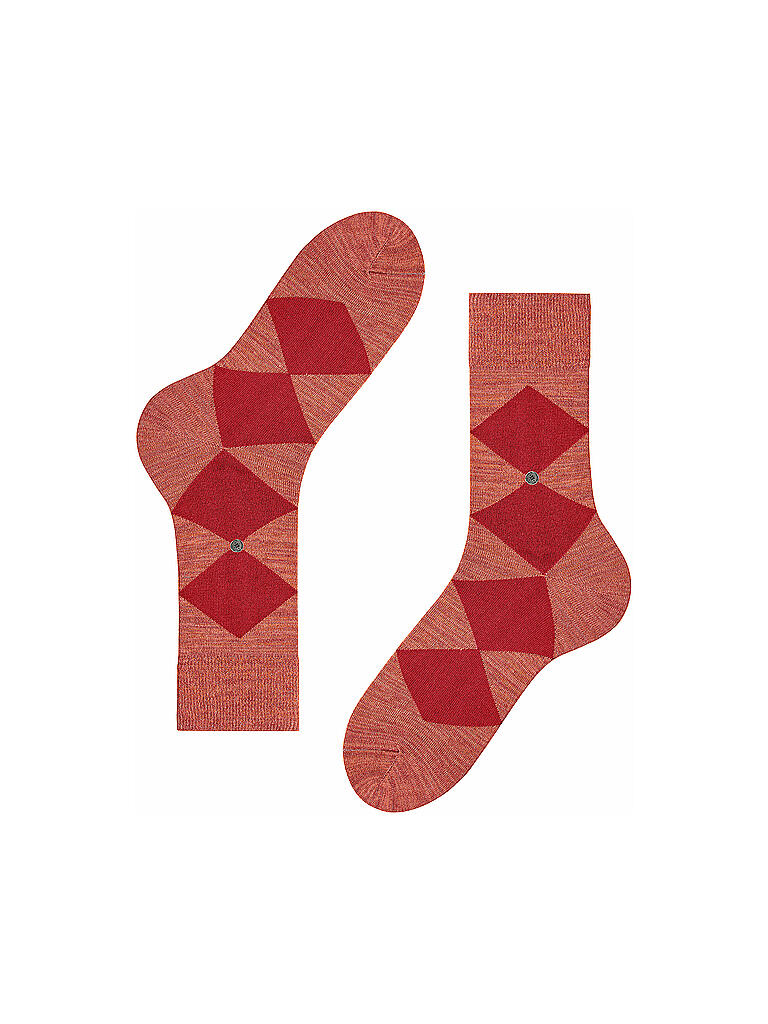 BURLINGTON | Herren Socken Multicolour Clyde 40-46 Apricottan | rot