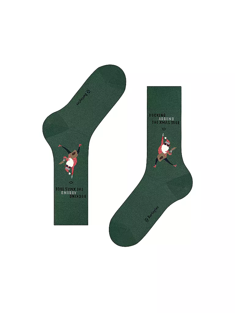 BURLINGTON | Herren Socken ROCKING X-MAS 40-46 eucalyptus | grün