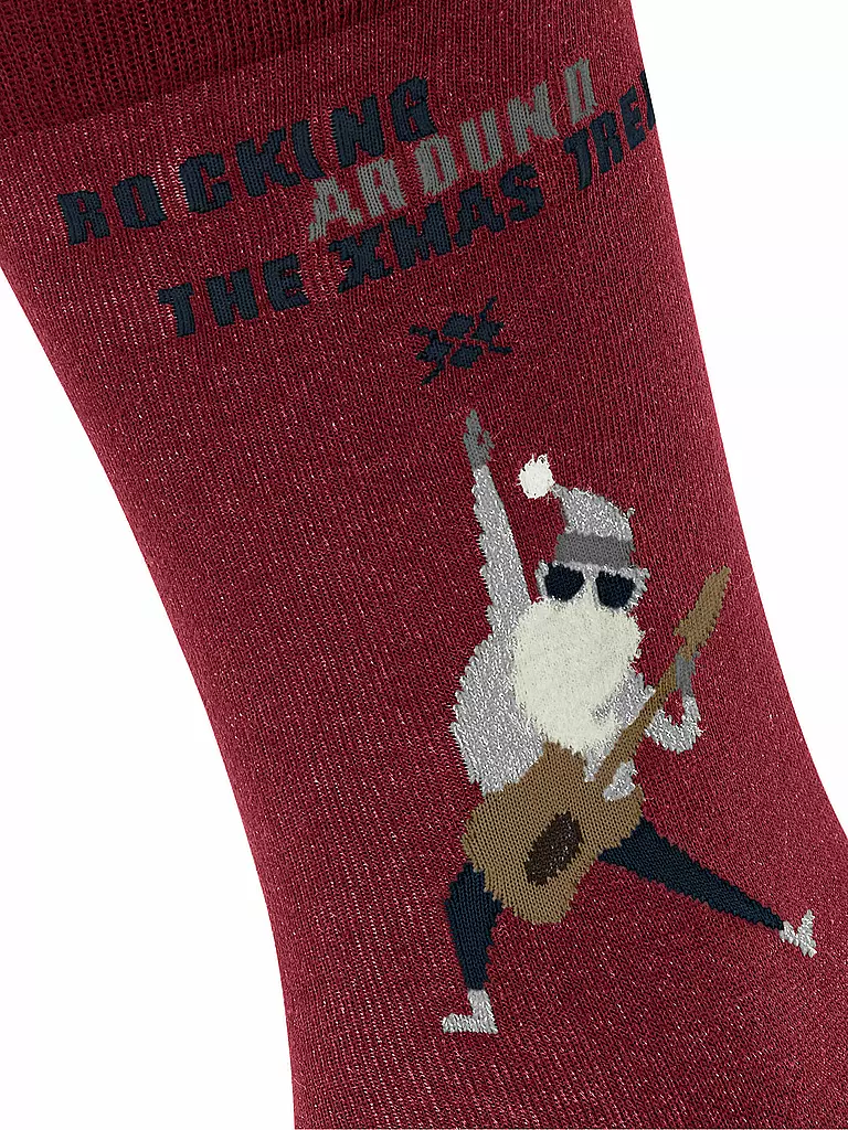 BURLINGTON | Herren Socken Rocking X-Mas Gr. 40-46 | rot