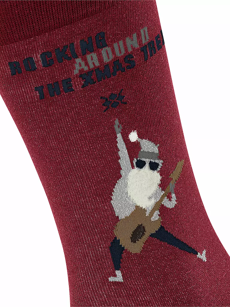 BURLINGTON | Herren Socken Rocking X-Mas Gr. 40-46 | rot