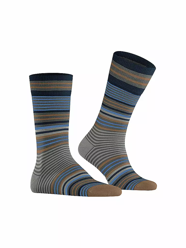 BURLINGTON | Herren Socken STRIPE 40-46 dark grey | bunt