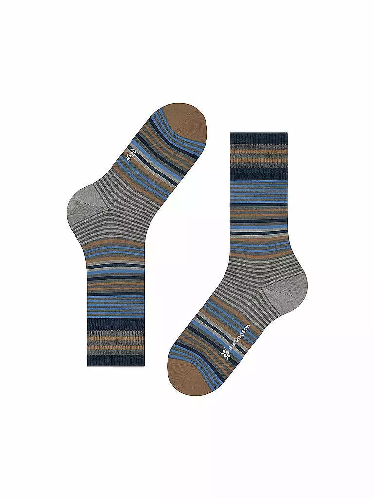 BURLINGTON | Herren Socken STRIPE 40-46 dark grey | olive