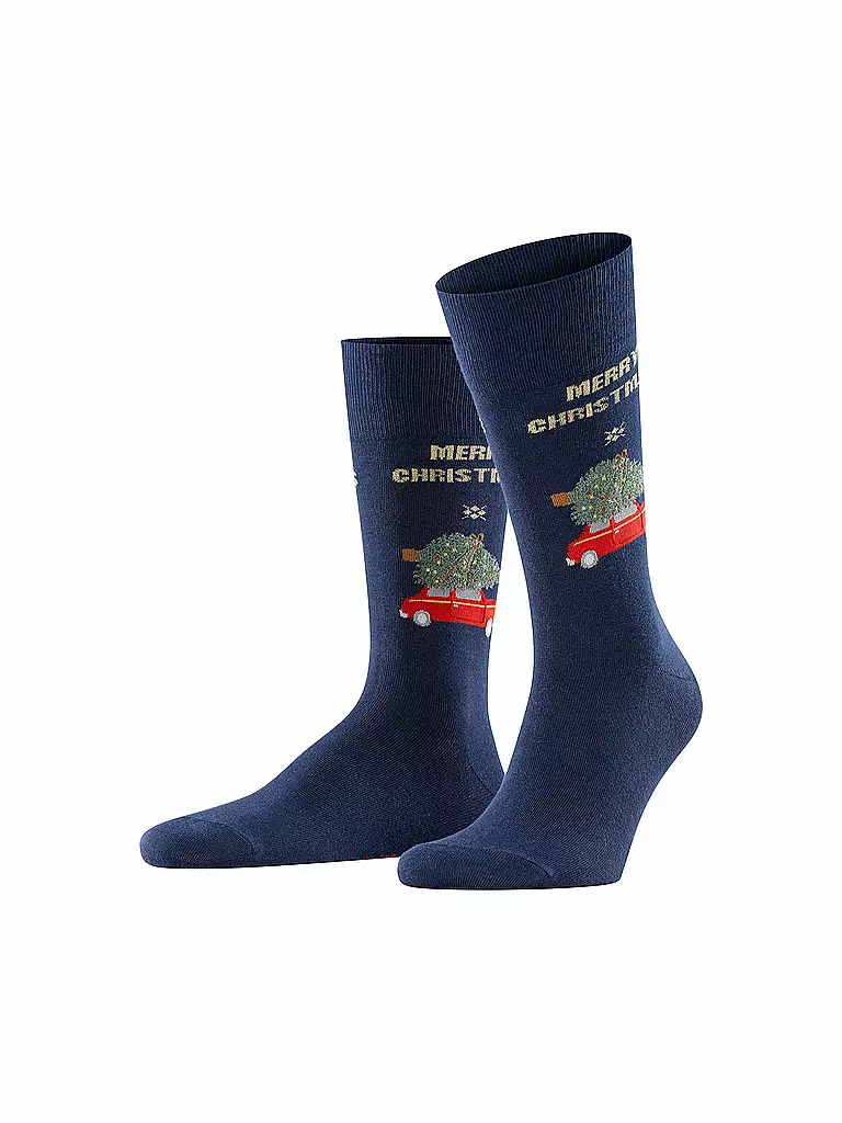 BURLINGTON | Herren Socken X-Mas Car 40-46 | blau