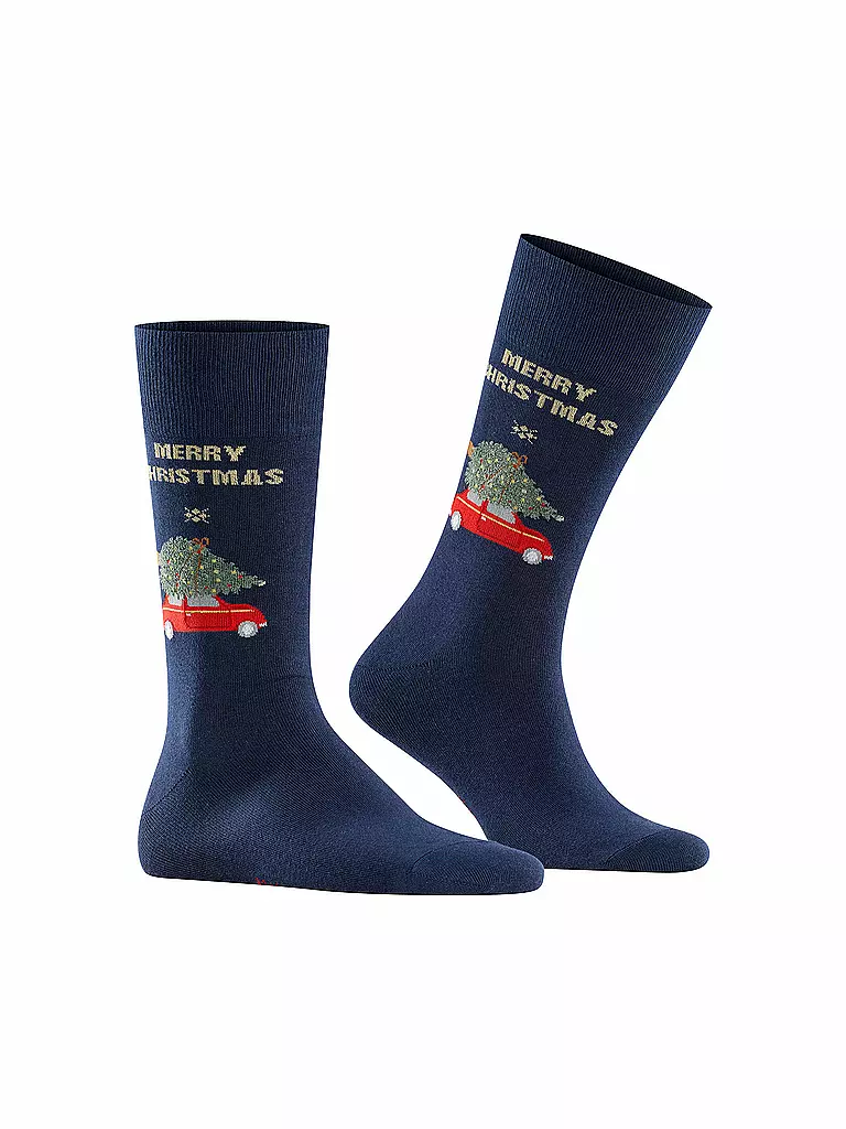 BURLINGTON | Herren Socken X-Mas Car 40-46 | blau