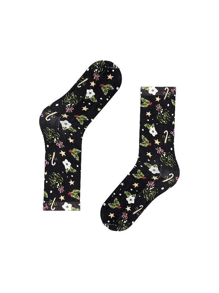 BURLINGTON | Socken FANCY CHRISTMAS 36-41 marine | Dunkelblau