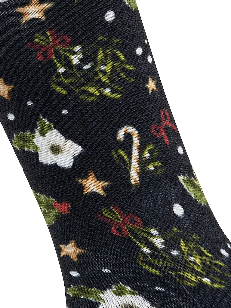 BURLINGTON | Socken FANCY CHRISTMAS 36-41 marine | Dunkelblau