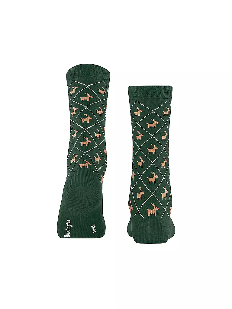 BURLINGTON | Socken REINDEER 36-41 eucalyptus | Grün