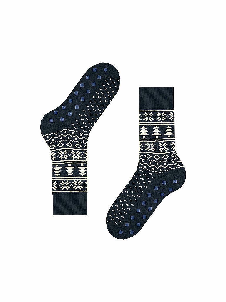 BURLINGTON | Socken X-Mas Fair Isle 40-46 | blau