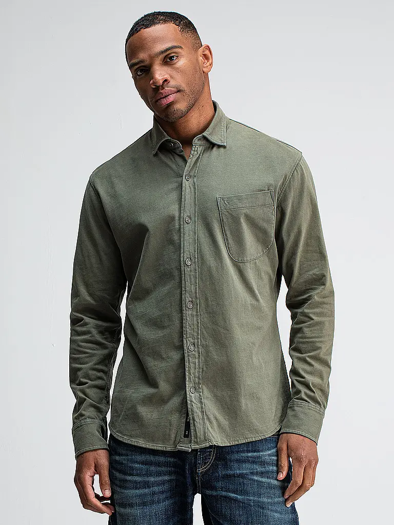 BUTCHER OF BLUE | Hemd Regular Fit AIDAN | olive