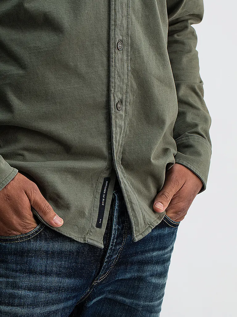 BUTCHER OF BLUE | Hemd Regular Fit AIDAN | olive