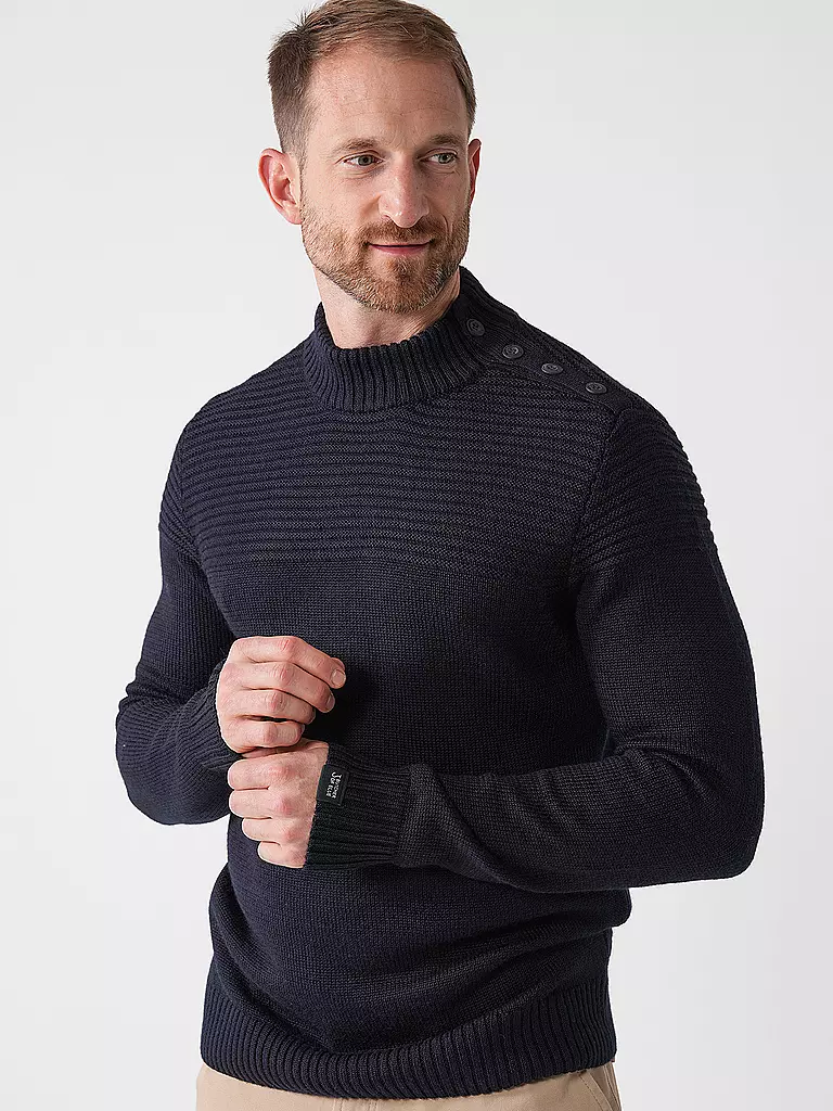 BUTCHER OF BLUE | Pullover MORRIS MOCK | blau
