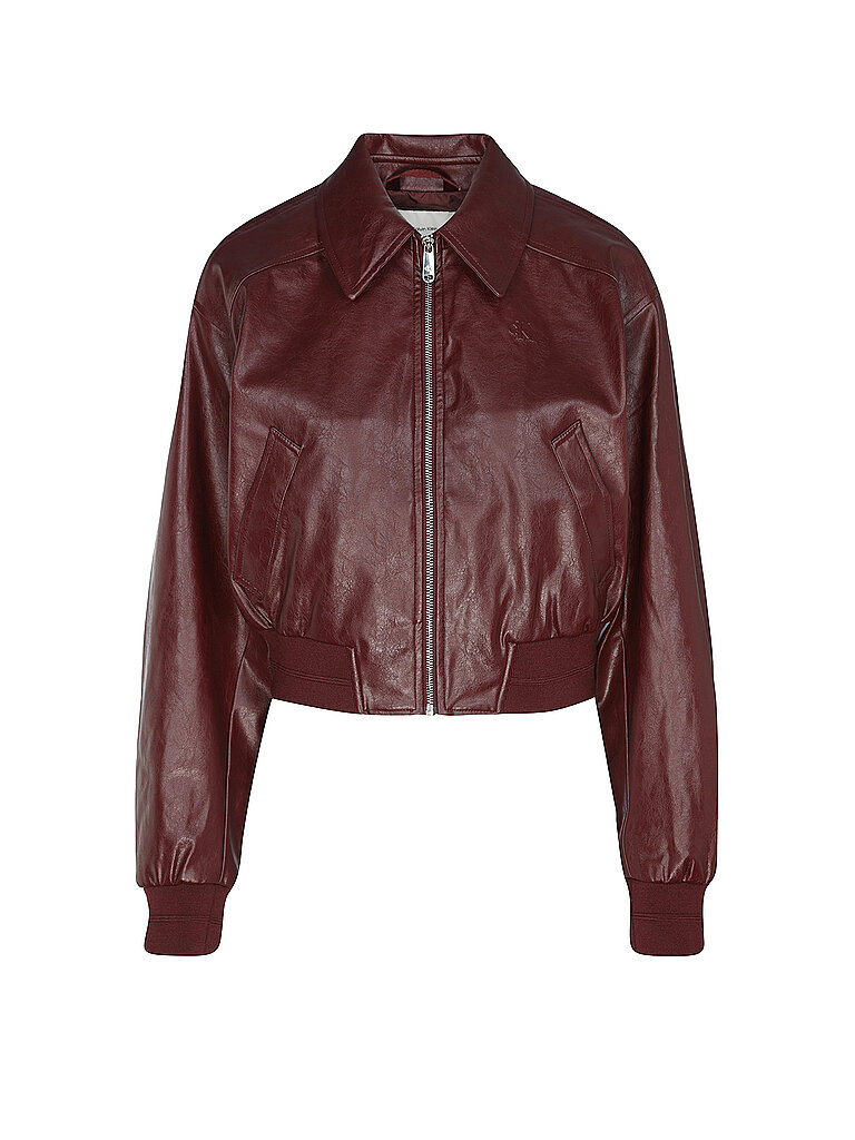 CALVIN KLEIN JEANS Jacke in Lederoptik dunkelrot | XL – Calvin Klein Jeans