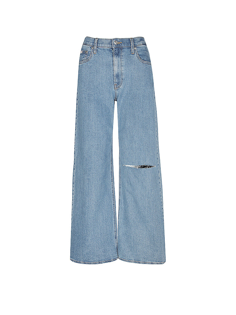 CALVIN KLEIN JEANS Jeans Wide Leg  dunkelblau | 24/L30