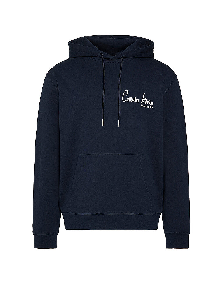 CALVIN KLEIN JEANS Kapuzensweater - Hoodie dunkelblau | S