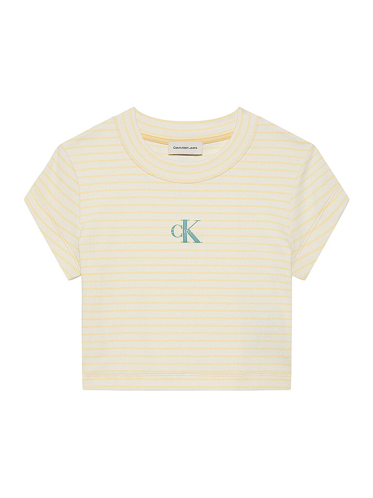CALVIN KLEIN JEANS T-Shirt gelb | S