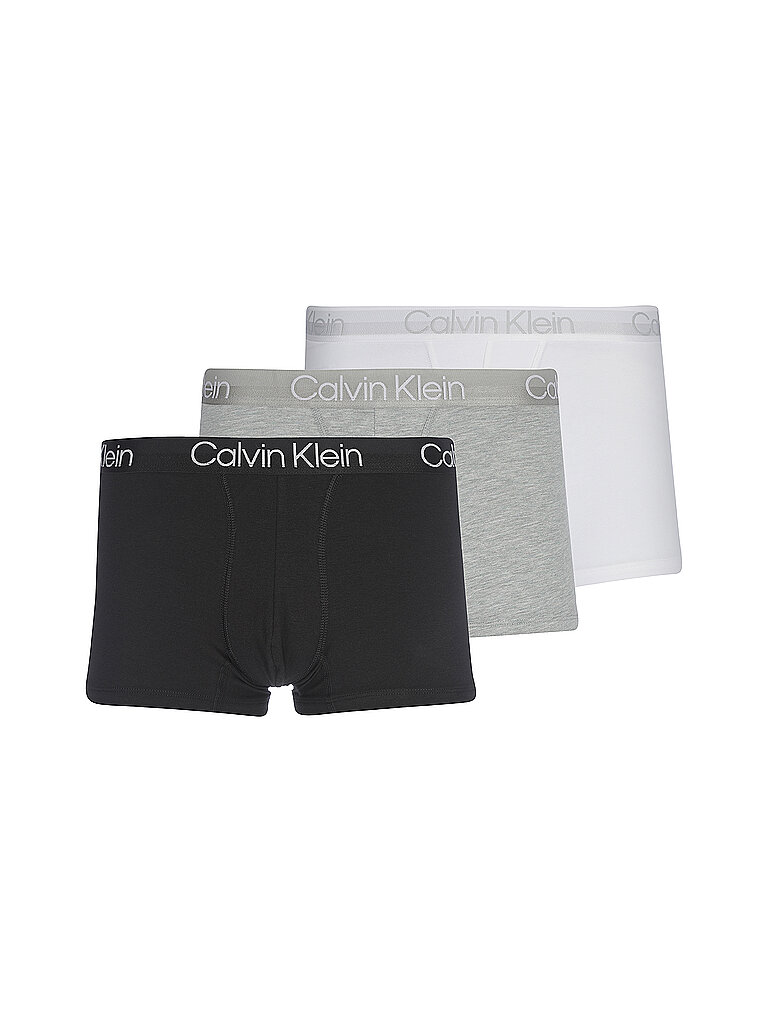 Modern Structure - Unterhosen im 3er-Pack in Schwarz Weiß Grau-Bunt