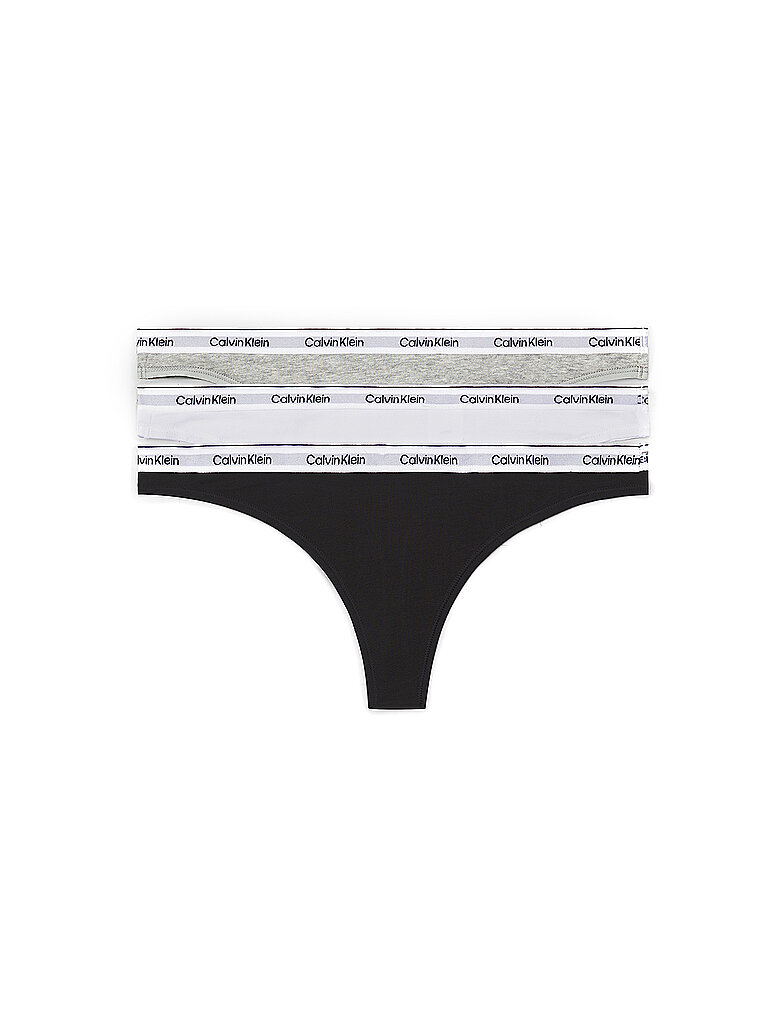CALVIN KLEIN String 3er Pack multi schwarz | XS