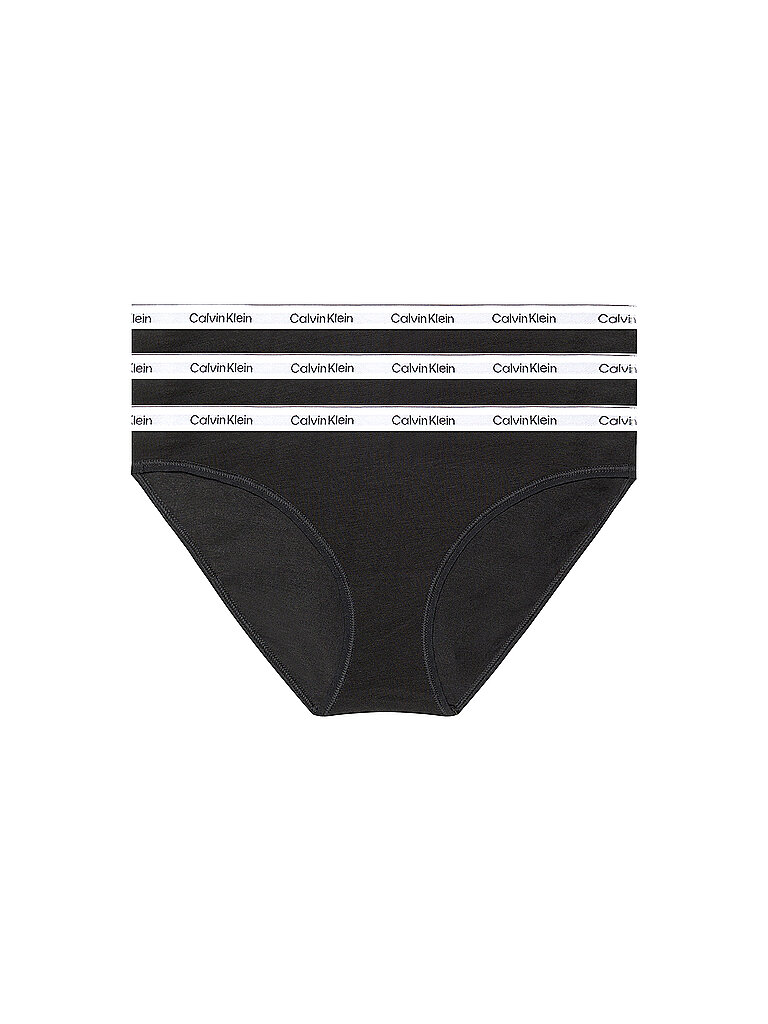 CALVIN KLEIN Slips 3er Pkg. black schwarz | XS