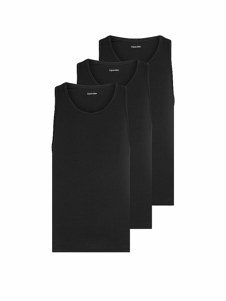 Tanktop mit gerippten Abschlüssen im 3er-Pack