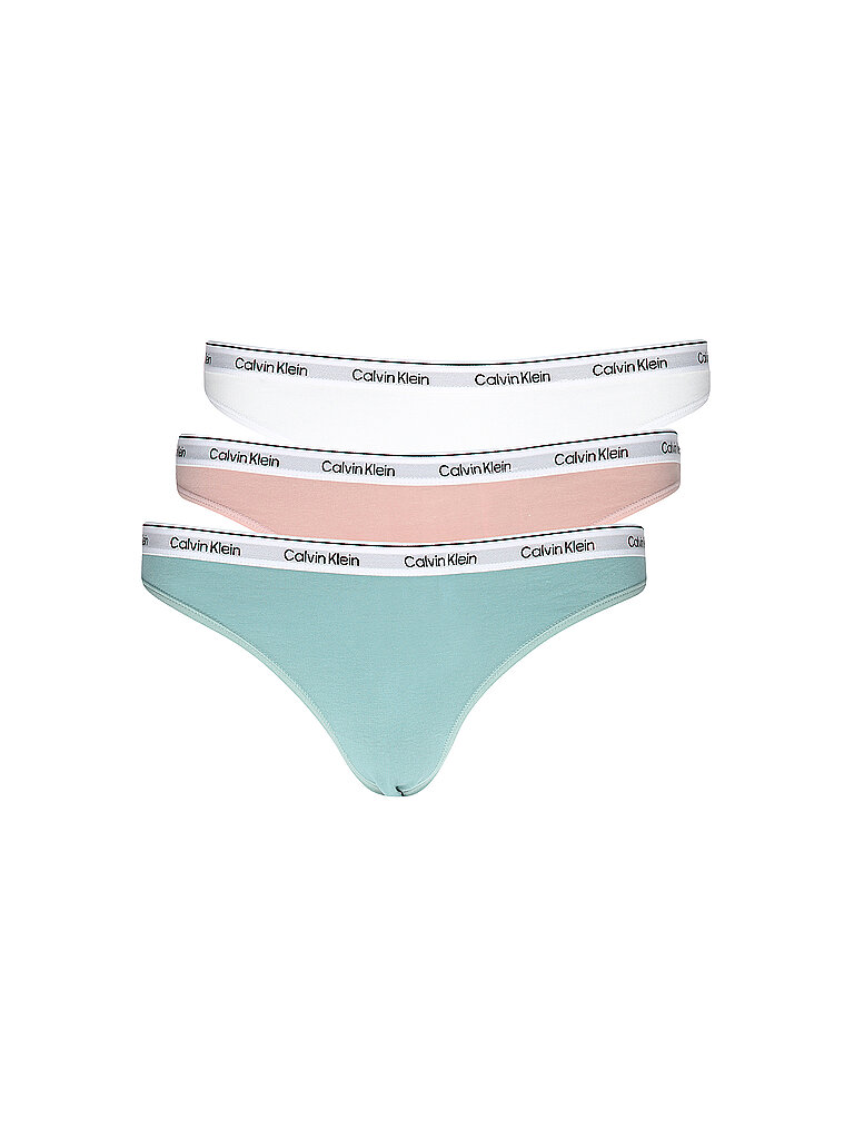 CALVIN KLEIN String 3er Pack multi türkis | S – Calvin Klein