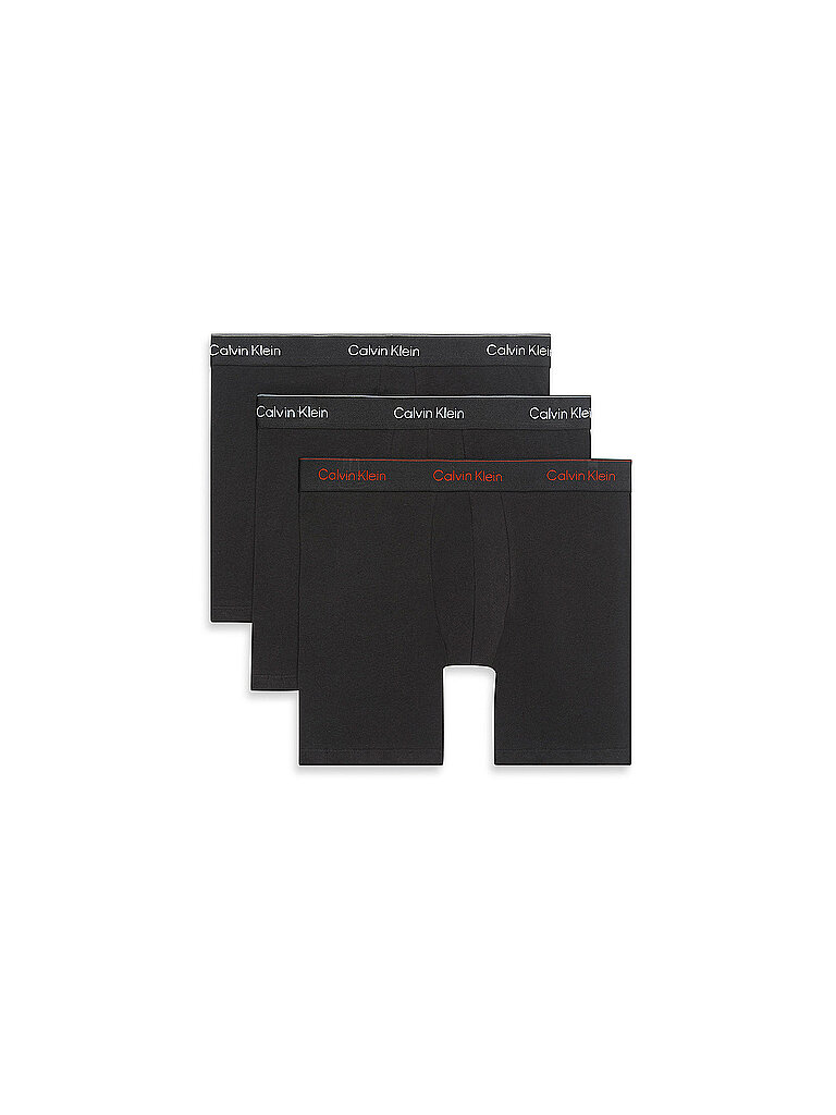 CALVIN KLEIN Pants 3er Pkg. orange schwarz | S