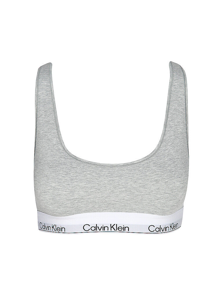 CALVIN KLEIN Bustier grey hellgrau | S