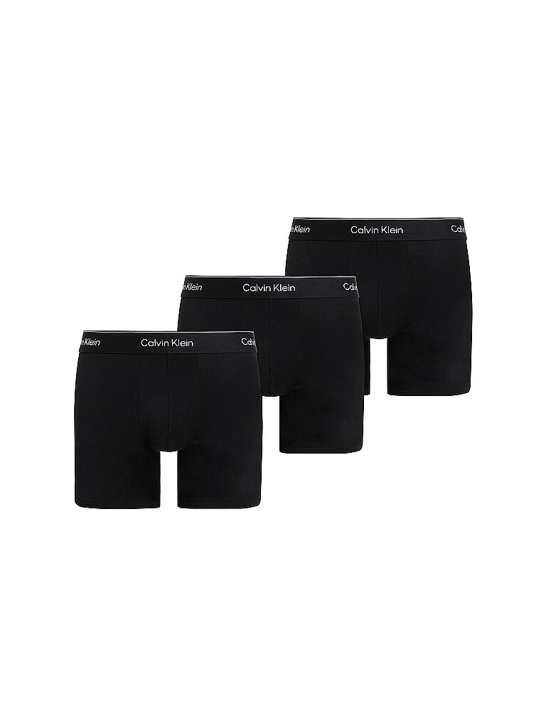 Boxershorts mit elastischem Label-Bund im 3er-Pack
