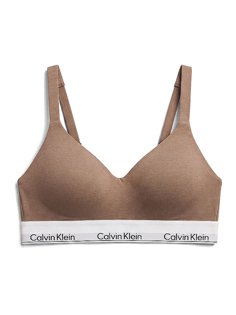 CALVIN KLEIN Bustier brown hellbraun | XS