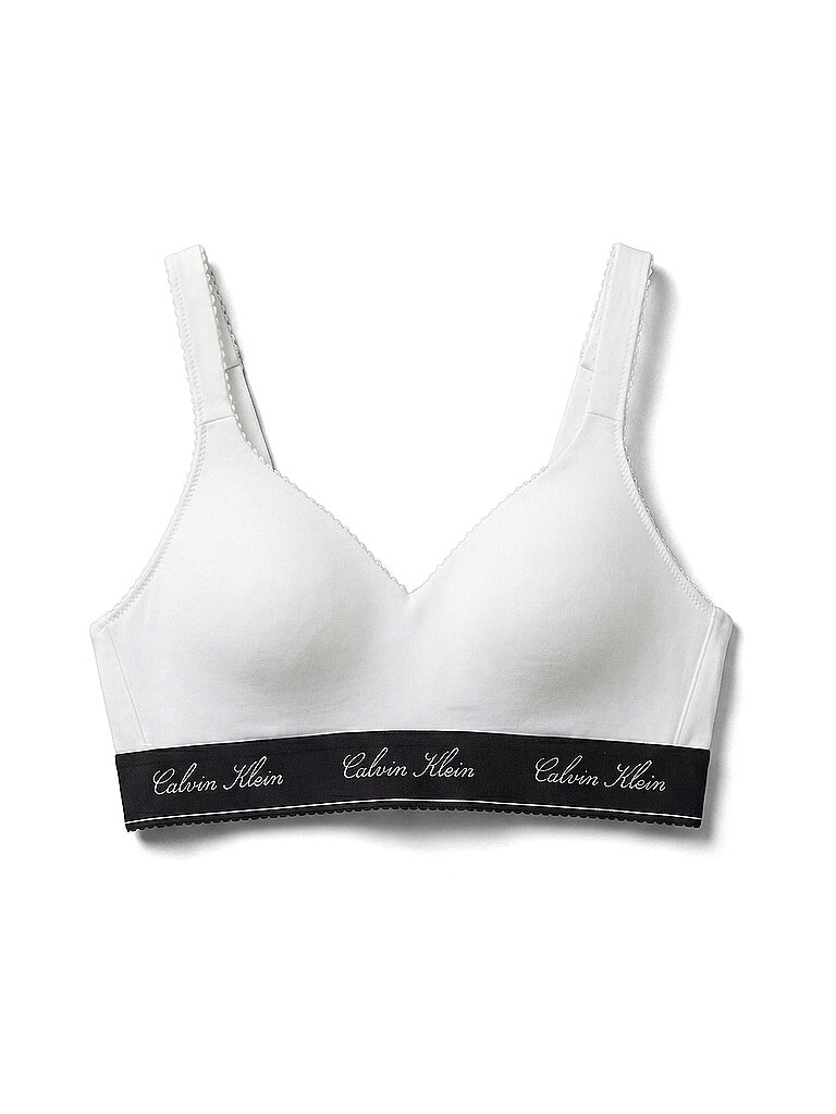 CALVIN KLEIN Bustier white weiss | XS