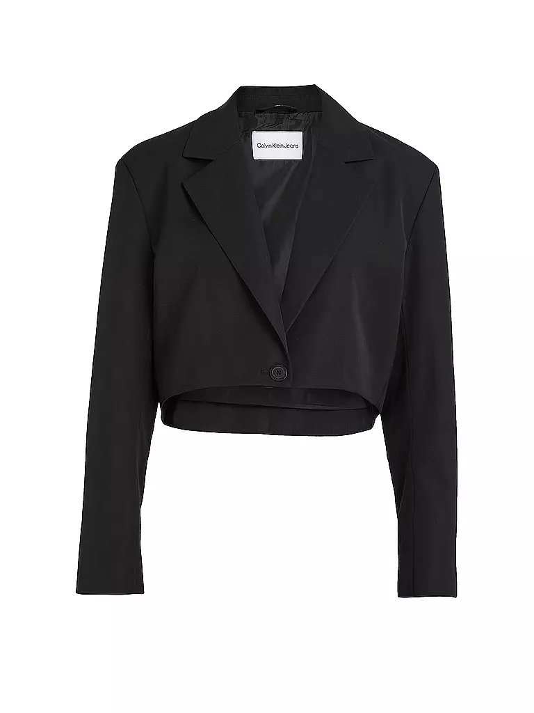 CALVIN KLEIN JEANS | Blazer Cropped Fit  | schwarz