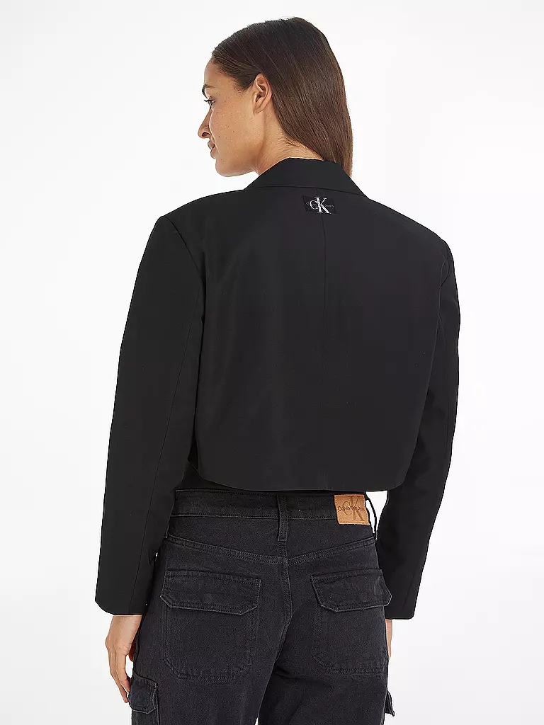 CALVIN KLEIN JEANS | Blazer Cropped Fit  | schwarz