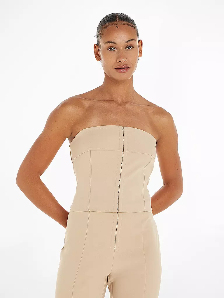 CALVIN KLEIN JEANS | Bustier Top | beige