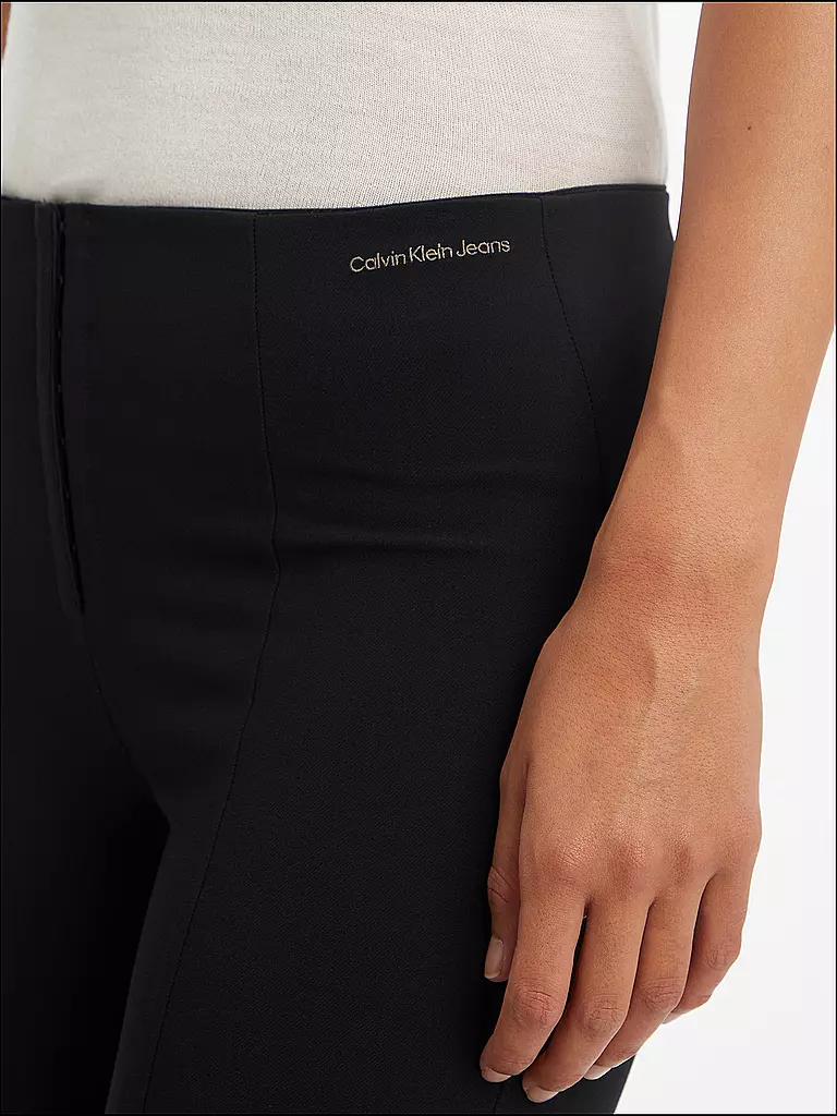 CALVIN KLEIN JEANS | Highwaist Hose Slim Fit | schwarz