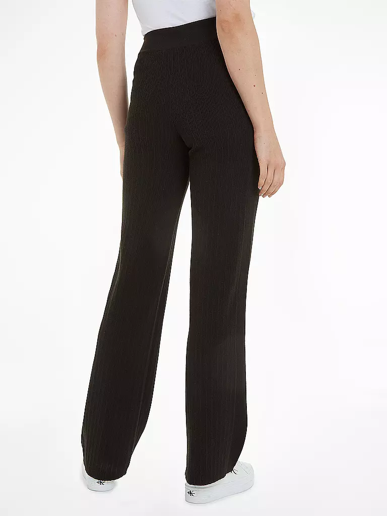 CALVIN KLEIN JEANS | Hose Flared Fit | schwarz