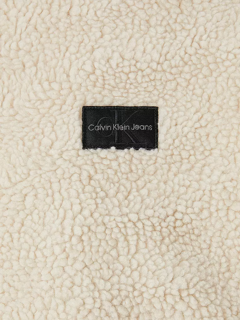 CALVIN KLEIN JEANS | Jacke in Felloptik | beige