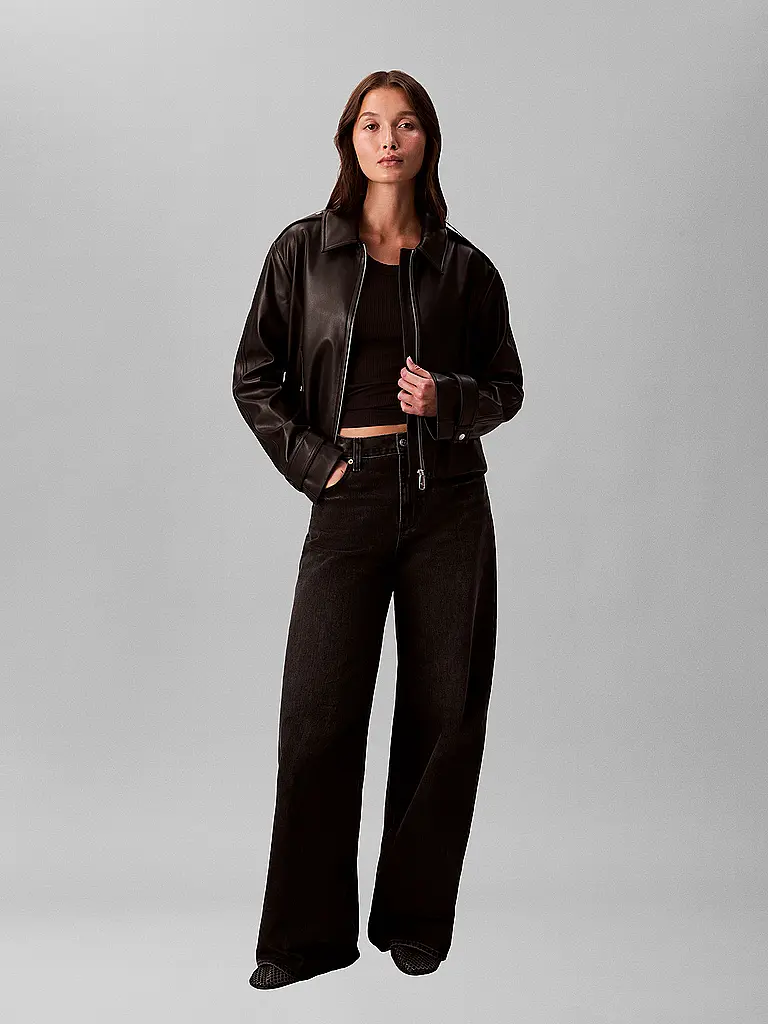 CALVIN KLEIN JEANS | Jacke in Lederoptik | 