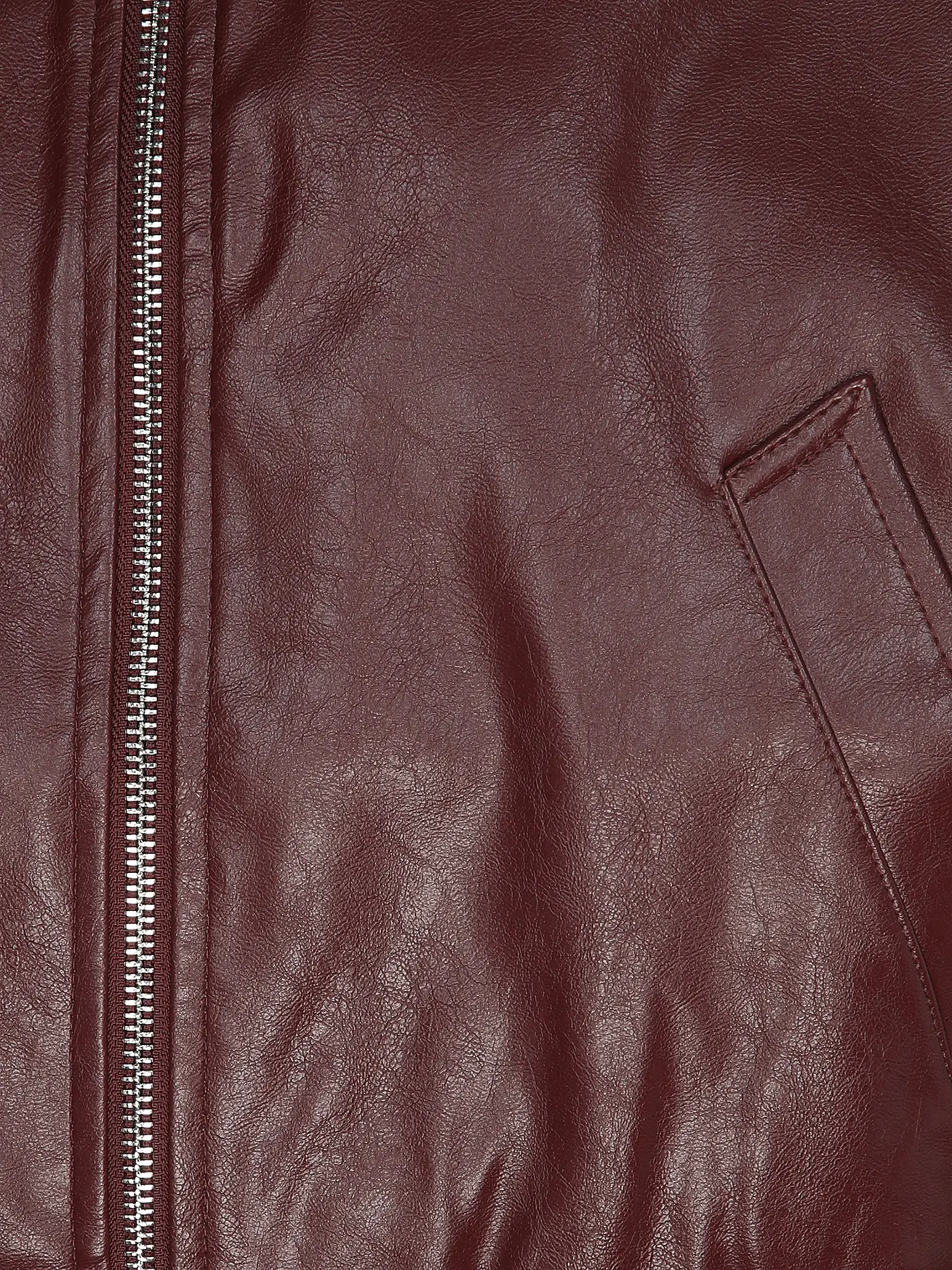 CALVIN KLEIN JEANS | Jacke in Lederoptik | dunkelrot