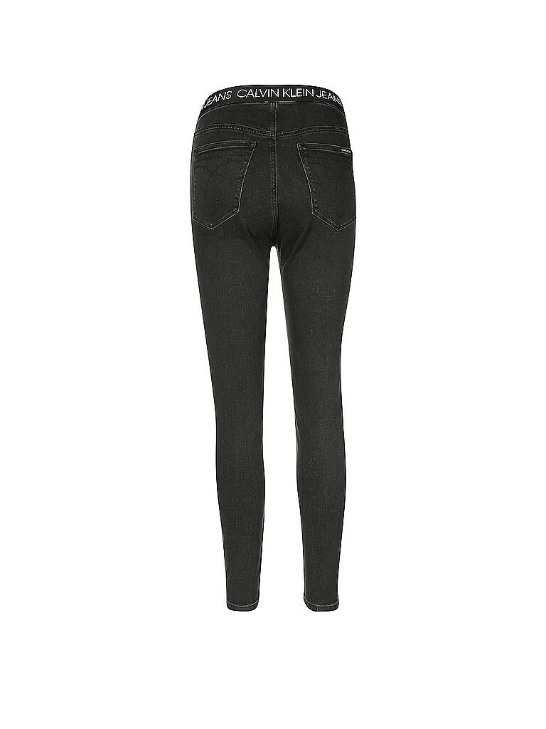 CALVIN KLEIN JEANS | Jeans Skinny Fit 7/8 (Highwaist) | schwarz