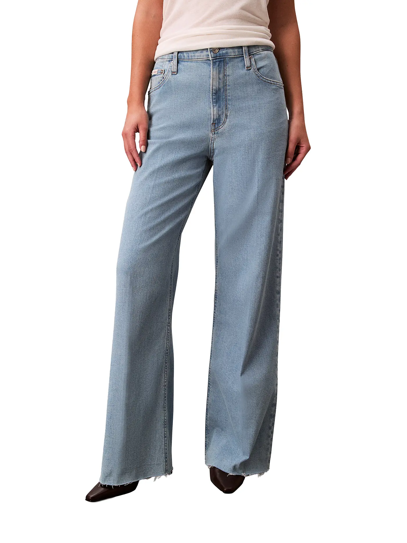 CALVIN KLEIN JEANS | Jeans Wide Leg  | blau