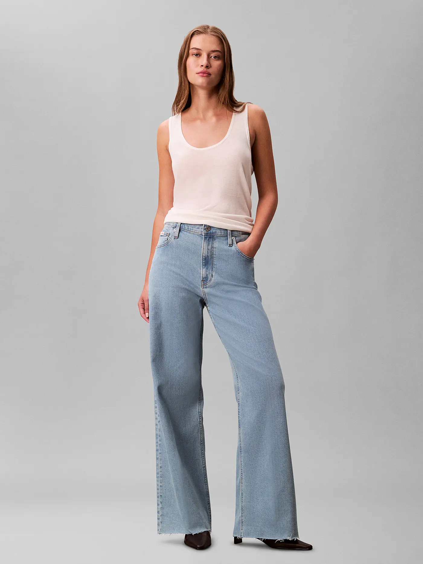 CALVIN KLEIN JEANS | Jeans Wide Leg  | blau