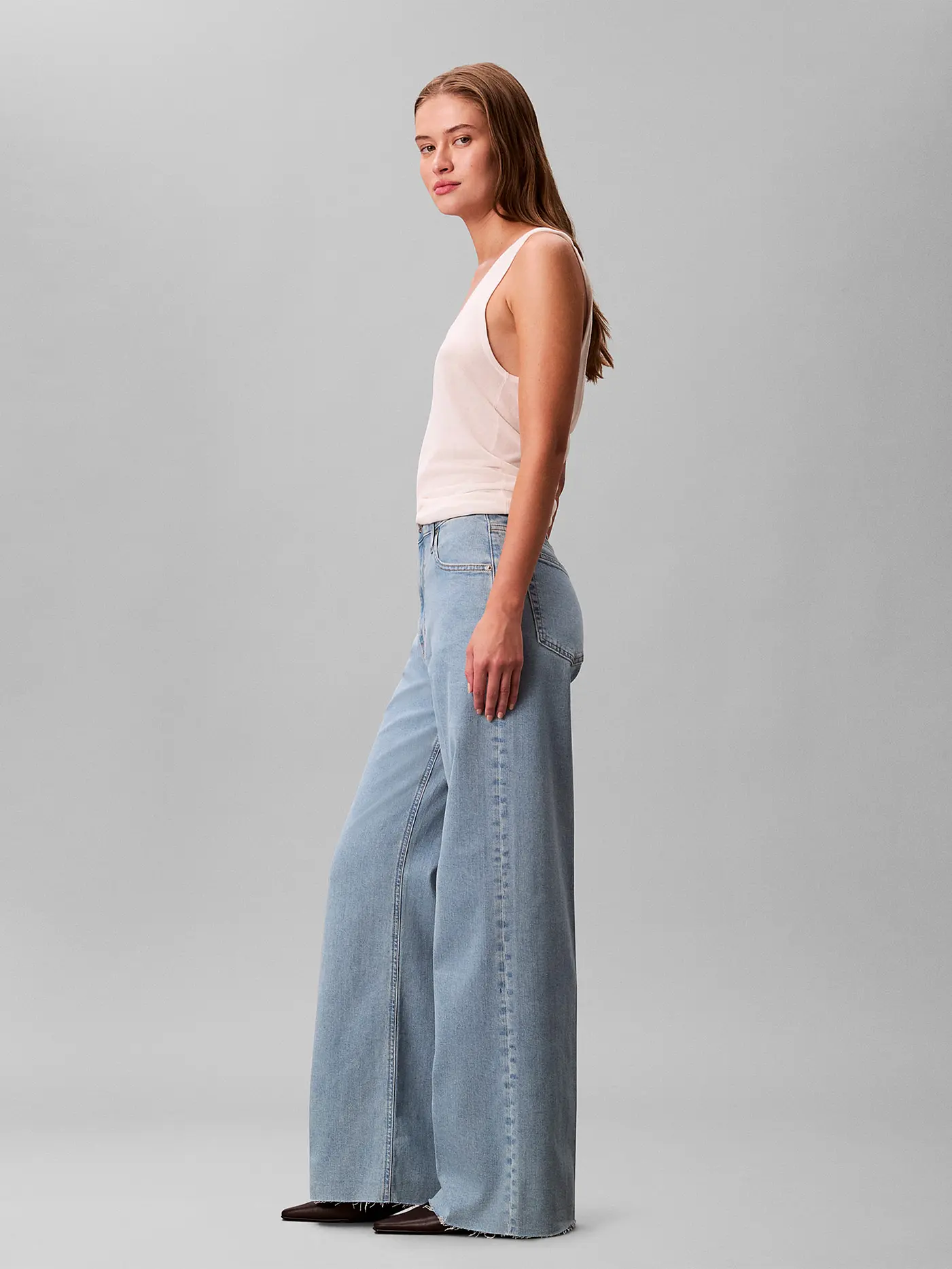 CALVIN KLEIN JEANS | Jeans Wide Leg  | blau