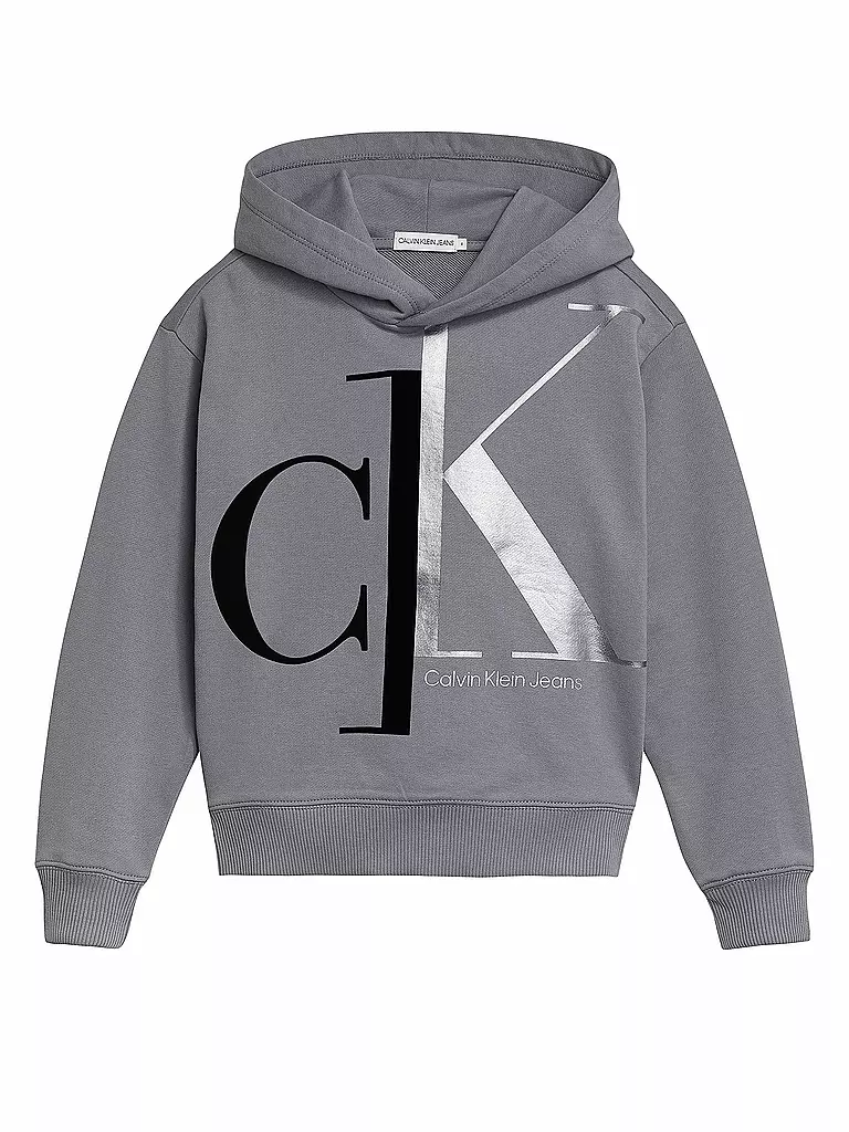 CALVIN KLEIN JEANS | Jungen Kapuzensweater - Hoodie  | grau