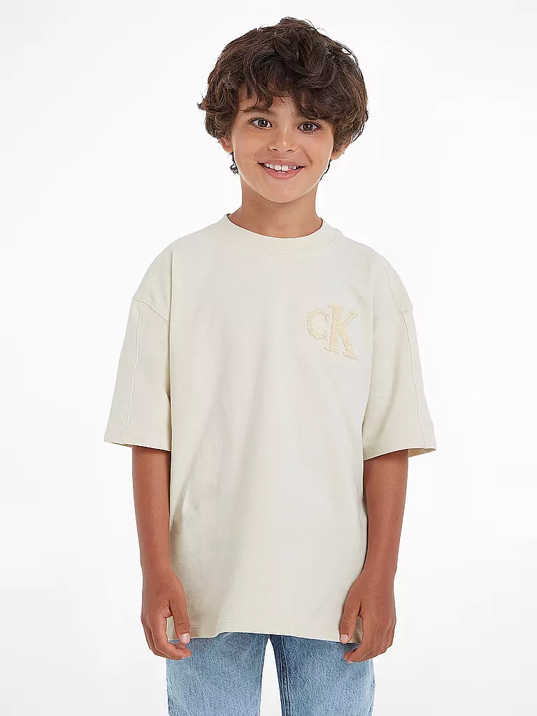CALVIN KLEIN JEANS Jungen T-Shirt beige
