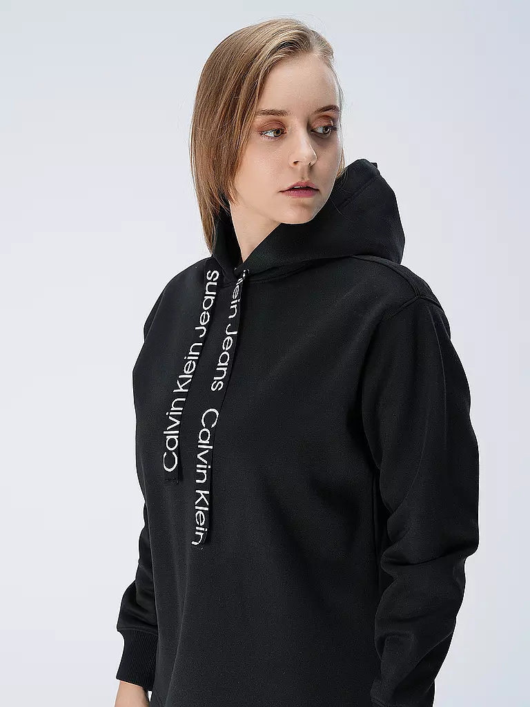 CALVIN KLEIN JEANS | Kapuzensweater - Hoodie | schwarz