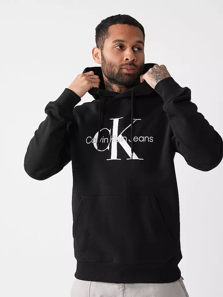 CALVIN KLEIN JEANS | Kapuzensweater - Hoodie | schwarz