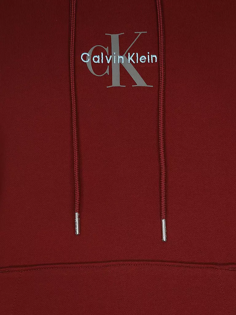 CALVIN KLEIN JEANS | Kapuzensweater - Hoodie | dunkelrot