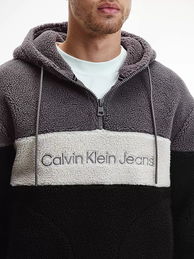 CALVIN KLEIN JEANS | Kapuzensweater - Hoodie | schwarz