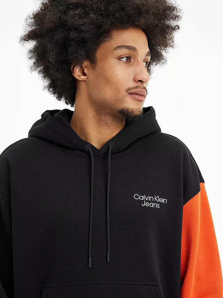 CALVIN KLEIN JEANS | Kapuzensweater - Hoodie | schwarz