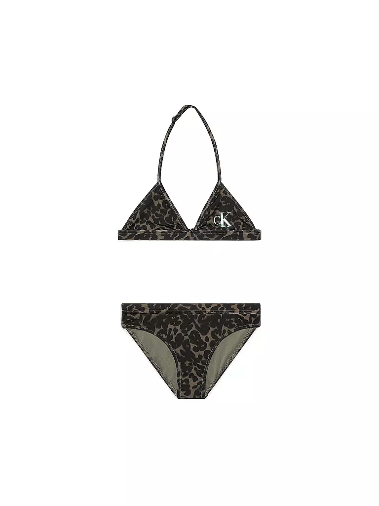 CALVIN KLEIN JEANS | Kinder Bikini Set  | braun